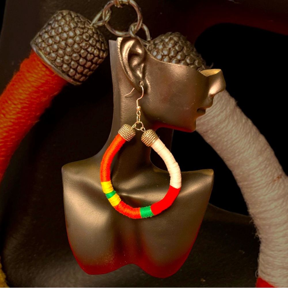 Handcrafted Wrapped Hoop Earrings